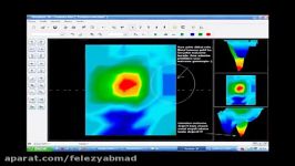 نمایش تصویری گرافیکی اجسام دفن شده دستگاه روور سی2