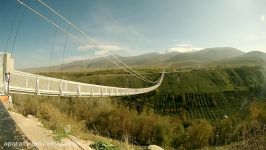 تایم لپس طولانی ترین پل معلق خاورمیانه  شماره 1