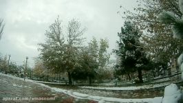 ویدئوی تایم لپس پارک فدک مشگین شهر، پس بارش برف