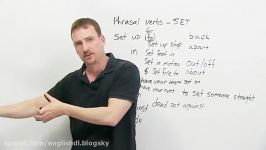 Phrasal Verbs with SET set up set in set to