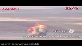 منفجر کردن تانکر حامل سوخت داعش در سوریه