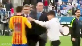 Lionel Messi Gives Kid His Shirt After Scoring Winning