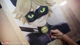 How to draw chat noir miraculous ladybug