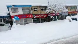 بارش برف سنگین درمنطقه چلندر نوشهر  مازندران