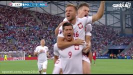 گل لواندوفسکی؛ لهستان  پرتغال یورو 2016 HD