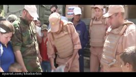 کمک های انسان دوستانه ارتش روسیه در مرز سوریه ترکیه