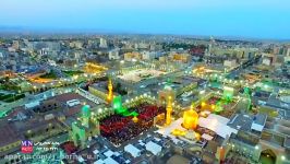تصویربرداری هوایی زیبا حرم امام رضا ع سفره افطاری