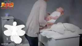 پتو دورپیچ بی بی موو قنداق ساده BABY MOOV