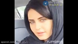 عشوه نمایی الناز شاکردوست در ماشین شخصی خود