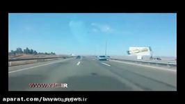 حرکت دیوانه وار راننده خودروی 206 در اتوبان تهران قم