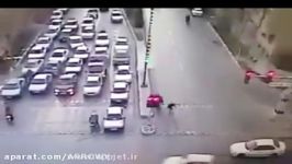 تصادف دختری در اصفهان موتور سیکلت