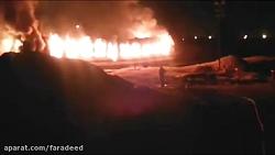آتش سوزی قطار مسافربری تهران  اهواز
