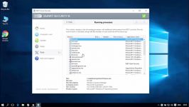 آموزش ESET Smart Security 16 بخش فرآیندهای در حال اجرا