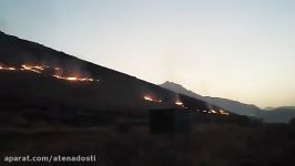آتش سوزی در مراتع روستای بزن آباد هرسین