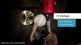 Evans J1 Etched  Snare Drum Head Review