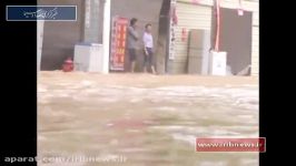 باران های سیل آسا در چین