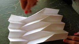 How to make paper art the Reverse folded paper