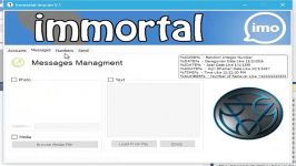 نرم افزار ارسال پیام انبوه ایمو immortal