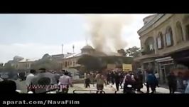 میدان امام همدان در آتش سوخت