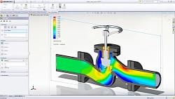 شبیه سازی جریان سیال در سالیدوركز