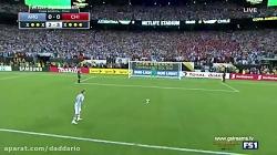 ضربات پنالتی آرژانتین شیلی در فینال کوپا آمه ریکا