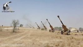 حملات توپخانه ای حزب الله عراق به مواضع داعش
