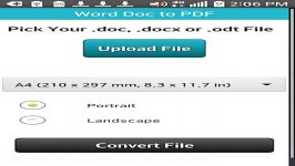 Word Doc to PDF Android App