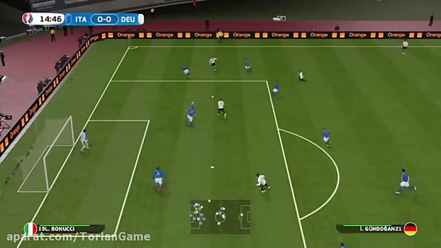 ّبازی ایتالیا آلمان در PES 2016  تورلان گیم