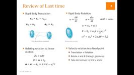 L19  Dynamics  Lesson 19  Motion of RIgid Bodies  R