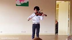 تکنوازی زیبای ویولن توسط پسر۹ ساله آهنگ زیبای الهه ناز