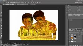 آموزش رایگان دابل اکسپوژر در فتوشاپ  ترکیب دو تا تصویر