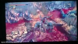 گیم پلی15دقیقه ای dlc the old hunter bloodborne+باس اول