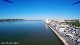 Lisbon Aerial View of and the Tagus River 4K