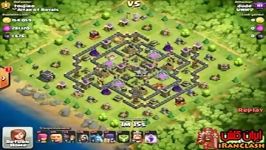 دفاع مپ TH9  Crux در برابر Giants Wizard Witches