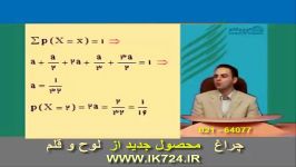 ریاضیات گسسته مثال2  تابع توزیع احتمال 