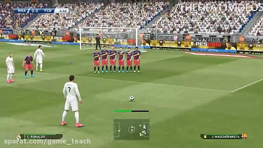 آموزش زدن ضربه آزاد در PES 2016صددرصد کار میکنه