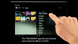 Xperia Tablet S  WALKMAN Apps from Sony