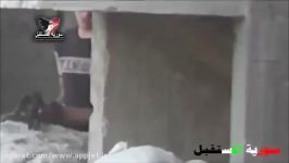 شکار زیبای تک تیرانداز داعشی توسط تک تیرانداز سوریه