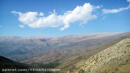 رشته کوههای روستای چاکل بزاکوه در یک نما