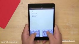 Typing on iPad mini