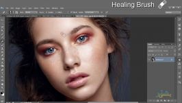 آموزش فتوشاپ  روش کار ابزار healing brush