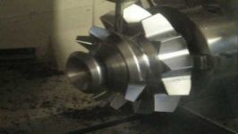 Okuma MB56VA Machining in 4 axis