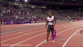 اوسین بولت مدال طلای المپیک 100M  المپیک 2012 لندن
