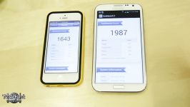 مقایسه سرعت 2 ابر گوشیiPhone5 vs Galaxy Note2