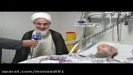 عیادت نماینده ولی فقیه در قزوین آیت الله باریک بین