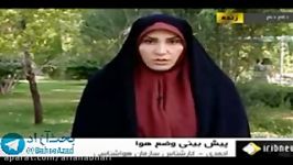 بیهوش شدن عجیب مجری تلویزیونی هنگام گزارش زنده