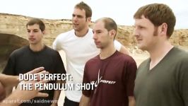 Triple Goal Pendulum Shot  Dude Perfect