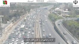 ترافیک سنگین در آزاد راه تهران کرج