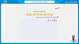 روخوانی قران کریم  جلسه ۶  حرکات کوتاه فتحه