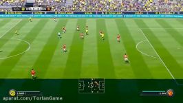 مقایسه گیم پلی PES 2017 فیفا 17  تورلان گیم